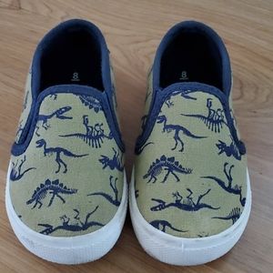 Little Boys Dinosaur Slip Ons
